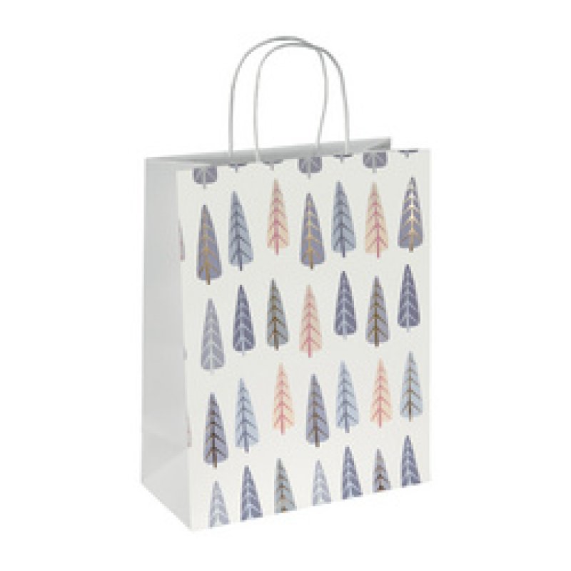 sigel Sac cadeau de Noël "Pine trees", petit
