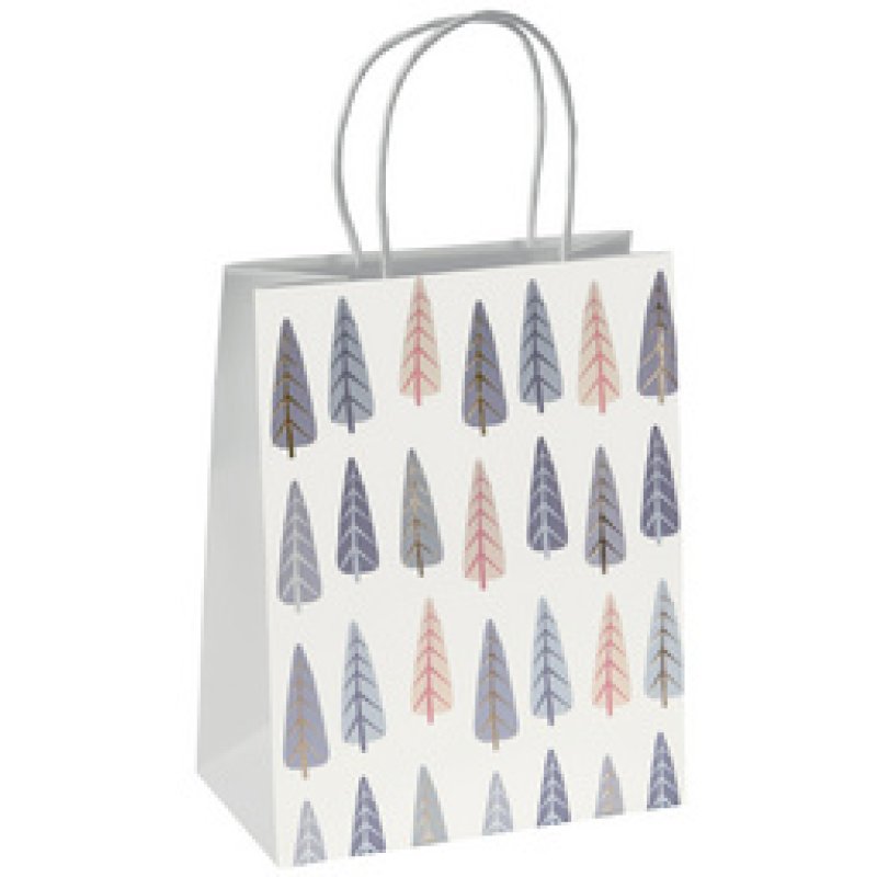 sigel Sac cadeau de Noël "Pine trees", grand