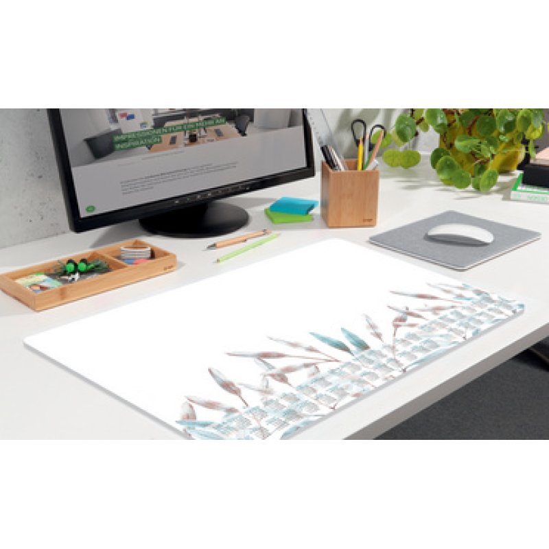 sigel Sous-mains bloc papier "Frosted Leaves", 595 x 410 mm