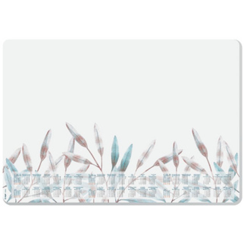 sigel Sous-mains bloc papier "Frosted Leaves", 595 x 410 mm