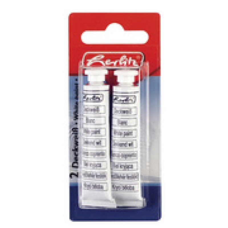 herlitz Blanc de fond, contenu: 2 tubes de 7,5 ml