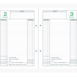 EXACOMPTA Recharge feuillets mobiles pour Perpétuel Caisse