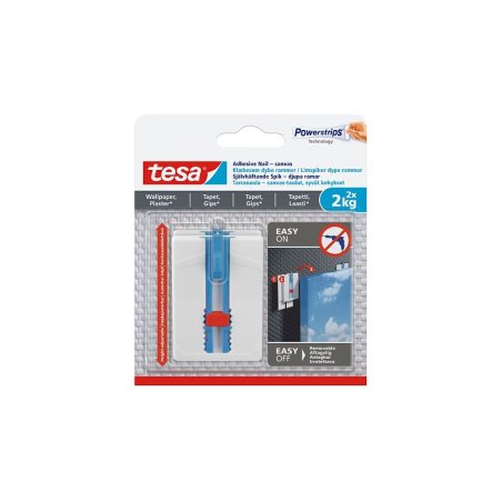 TESA 77779 Indoor Utility hook Blue, White 2 pc(s)