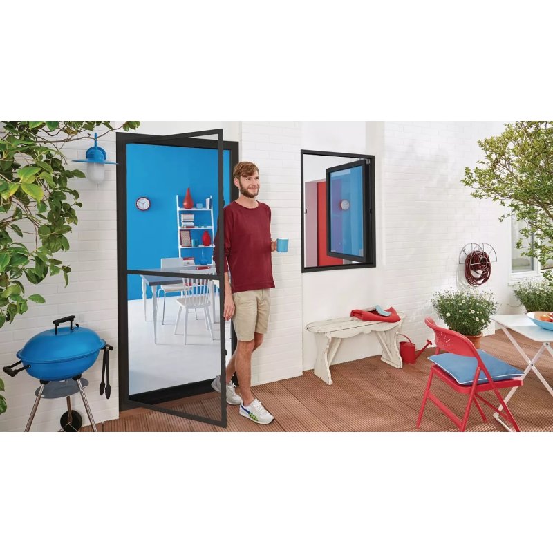 TESA 55192-00003-00 mosquito net Door Anthracite