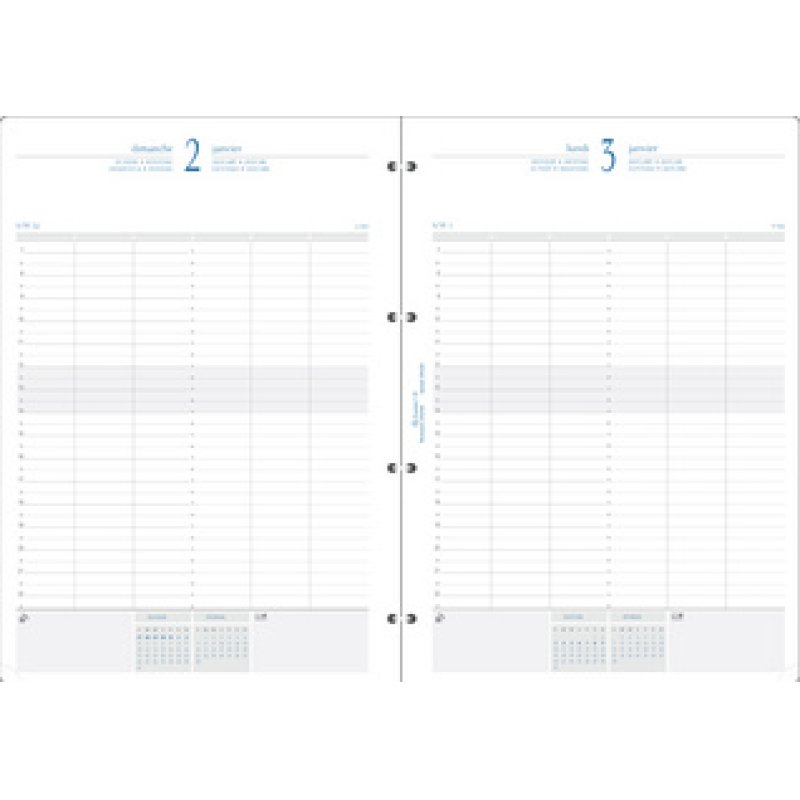 EXACOMPTA Recharge pour organiseur "Exatime 29", 2025