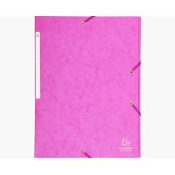 EXACOMPTA Chemise à élastiques Maxi Capacity, A4, rose