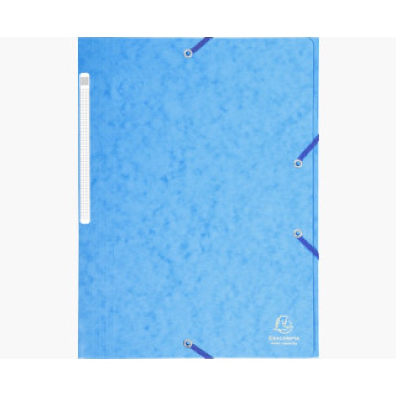 EXACOMPTA Chemise à élastiques Maxi Capacity, A4, turquoise