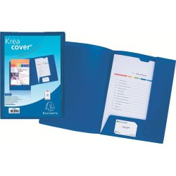 EXACOMPTA Chemise personnalisable Kreacover, PP, A4, blanc