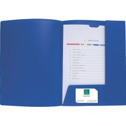 Exacompta 43502E fichier Polypropylène (PP) Bleu A4