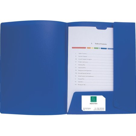 EXACOMPTA Chemise personnalisable Kreacover, PP, A4, bleu