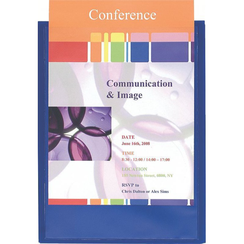 Exacompta 43502E fichier Polypropylène (PP) Bleu A4