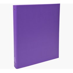 EXACOMPTA Classeur rembordé PP, A4, 4 anneaux, violet