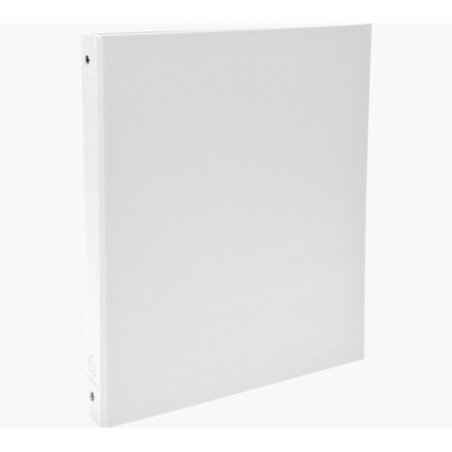 EXACOMPTA Classeur rembordé PP, A4, 4 anneaux, blanc