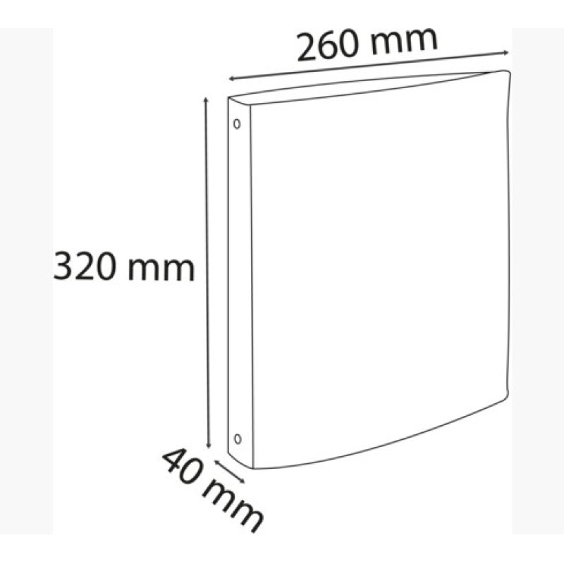 Exacompta 51378E classeur à anneaux A4 Blanc