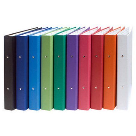 EXACOMPTA Classeur rembordé PP, A4, 2 anneaux, blanc