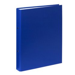 EXACOMPTA Classeur rembordé PP, A4, 2 anneaux, bleu