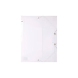 EXACOMPTA Chemise à élastiques Chromaline, PP, A4, blanc