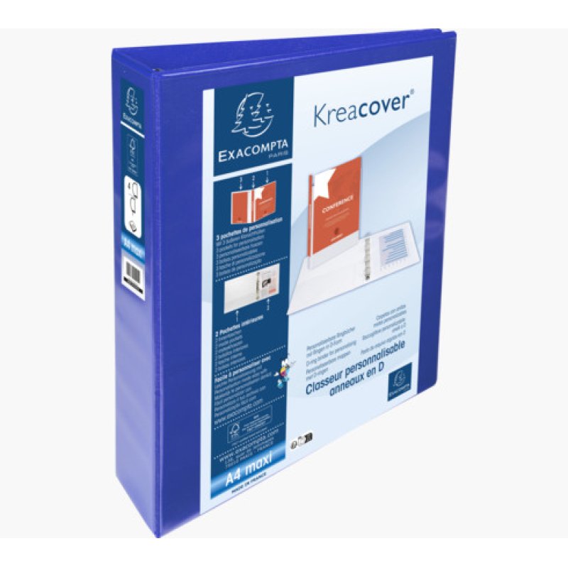 Exacompta 51844BE ring binder A4 Blue