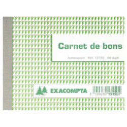 EXACOMPTA Manifold "Bon pour", 105 x 135 mm, dupli