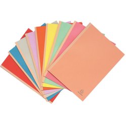 EXACOMPTA Chemise à soufflet, en carton, 320 g/m2, assorties