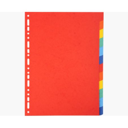 EXACOMPTA Intercalaires en carton, A4, 12 touches