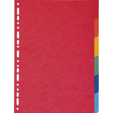 EXACOMPTA Intercalaires en carton, A4 Maxi, 6 touches