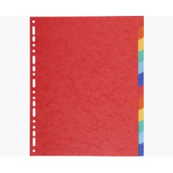 EXACOMPTA Intercalaires en carton, A4 Maxi, 12 touches