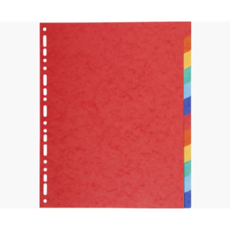 EXACOMPTA Intercalaires en carton, A4 Maxi, 12 touches