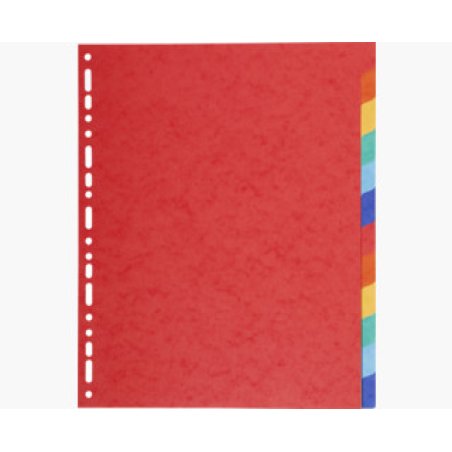 EXACOMPTA Intercalaires en carton, A4 Maxi, 12 touches