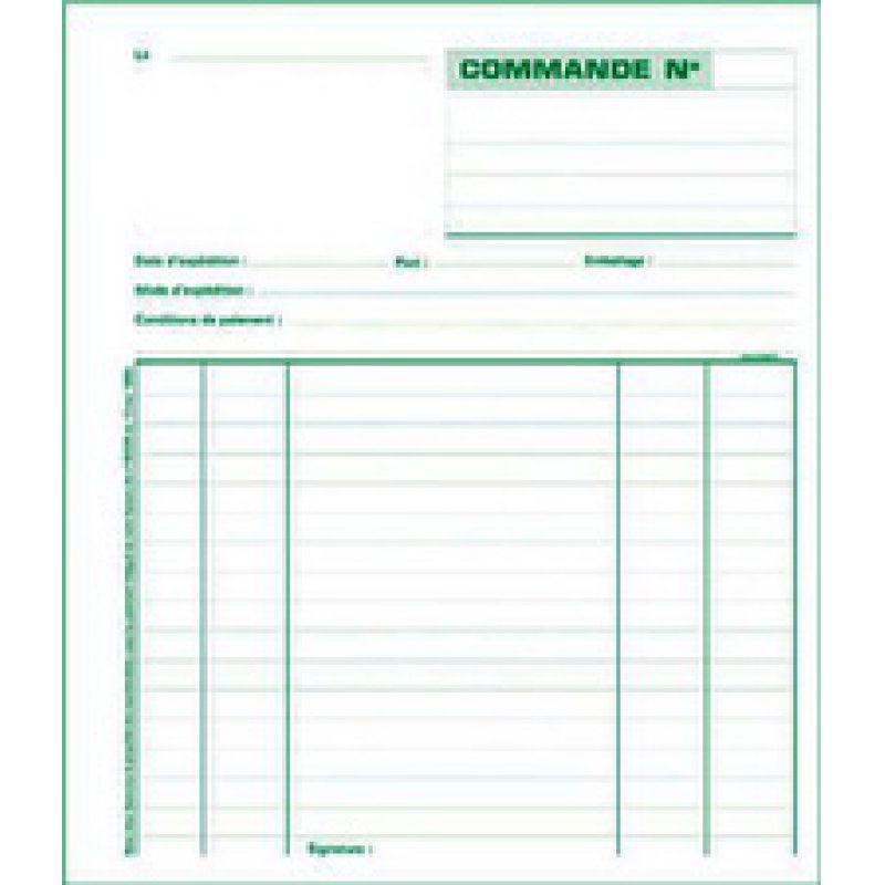 EXACOMPTA Manifold "Commandes", 297 x 210 mm, tripli
