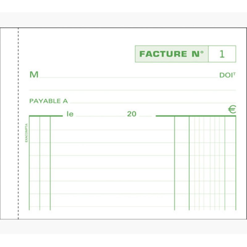 EXACOMPTA Manifold "Factures", 105 x 135 mm, dupli