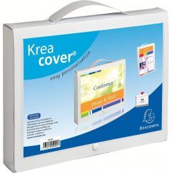 Exacompta Suitcase with removable handle opaque polypropylene 800 micron Krea Cover - A4