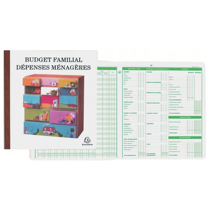 EXACOMPTA Piqûre "Budget dépenses ménagères", 270 x 250 mm