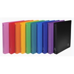 EXACOMPTA Classeur semi-rigide, PP, A4 Maxi, 4 anneaux, vert