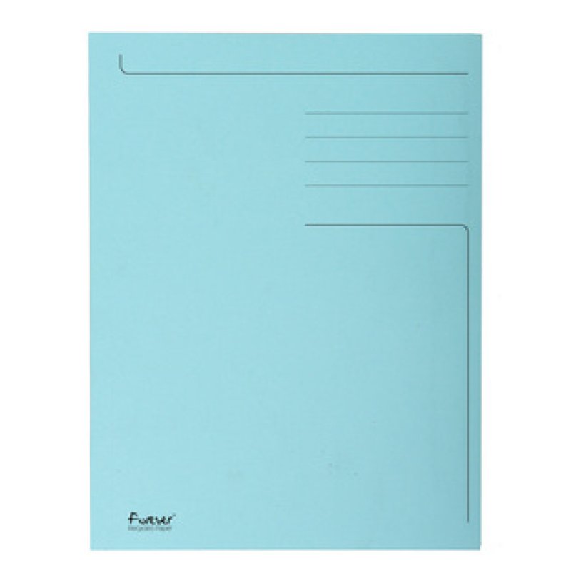 EXACOMPTA Chemise imprimée Foldyne 300, A4, bleu pastel