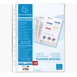 EXACOMPTA Pochette perforée, A4, PP, transparent