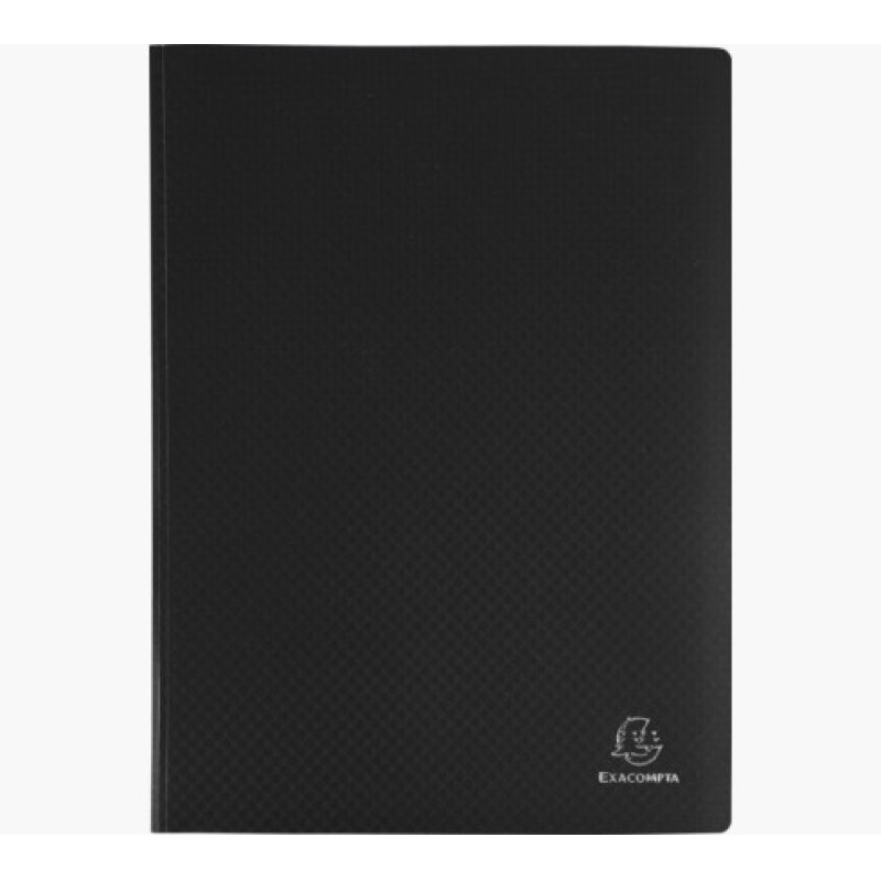 EXACOMPTA Protège-documents, A4, PP, 20 pochettes, noir