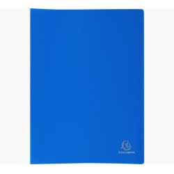 EXACOMPTA Protège-documents, A4, PP, 50 pochettes, bleu