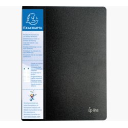 EXACOMPTA Protège-documents, A4, PP, 40 pochettes, noir