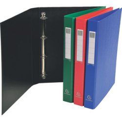 EXACOMPTA Classeur à anneaux, PP, 4 anneaux, A4, jaune