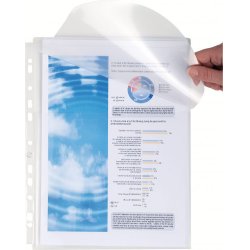 EXACOMPTA Pochette à soufflet perforée avec rabat, A4, PP