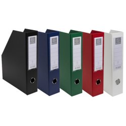 EXACOMPTA Porte-revues, A4, carton, 100 mm, blanc