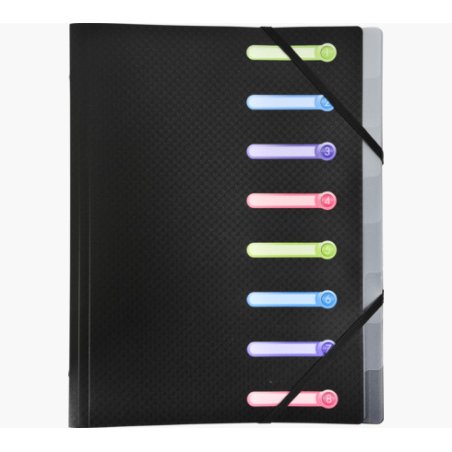 Exacompta 56181E folder Polypropylene (PP) Black A4