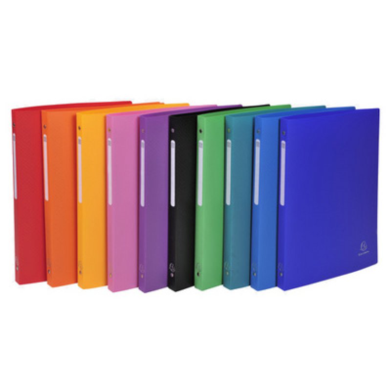 EXACOMPTA Classeur souple, PP, 4 anneaux, A4, vert foncé