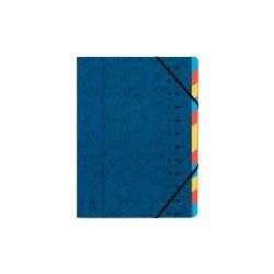 Exacompta 54122E intercalaire de classement Bleu
