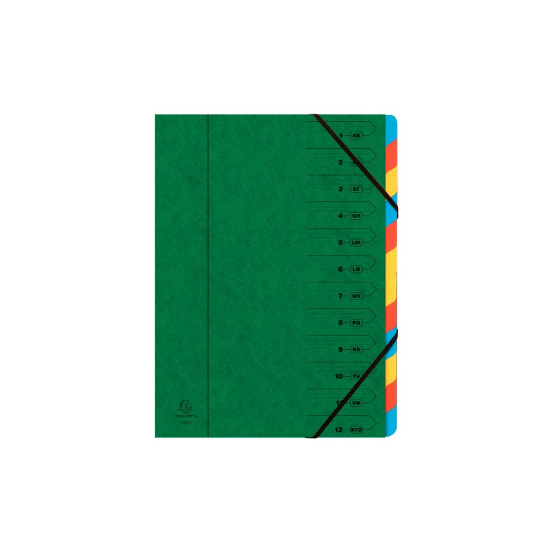 Exacompta 54123E tab index Green