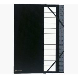 EXACOMPTA Trieur Ordonator, 1-32, A4, 32 compartiments, noir