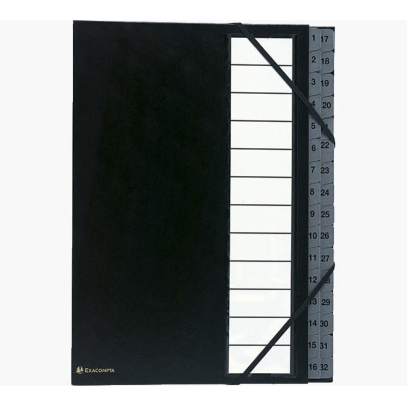 Exacompta 56032E divider book Black A4