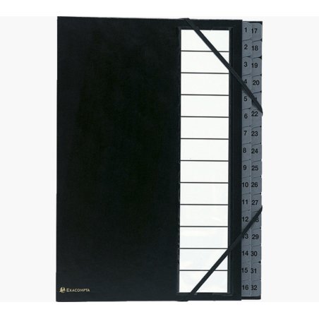 EXACOMPTA Trieur Ordonator, 1-32, A4, 32 compartiments, noir