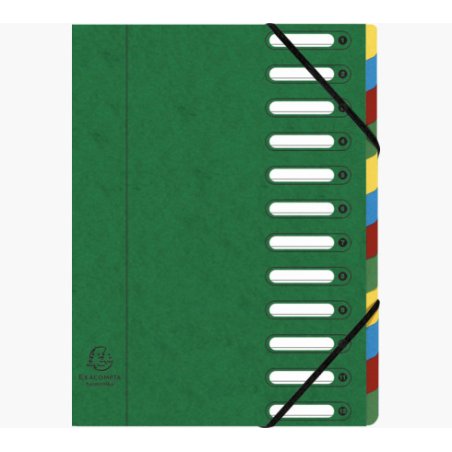 Exacompta 55123E fichier Carton Vert A4